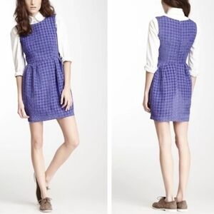 American Apparel Textured Houndstooth Bubble Skirt Preppy Mini Dress Size S
